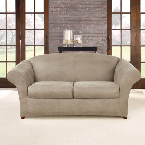 Sure Fit Box Cushion Loveseat Slipcover & Reviews Wayfair